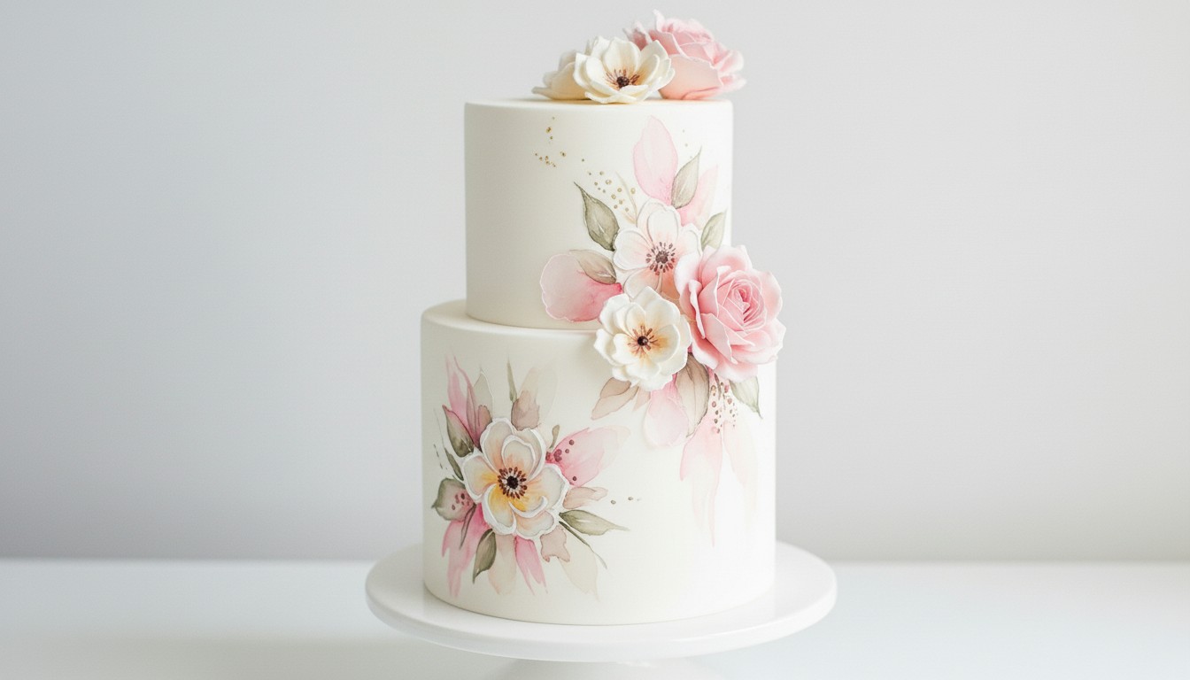 Vintage Romance with Soft Watercolors
