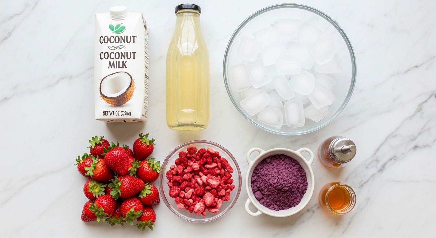Coconut Strawberry Refresher Inputs