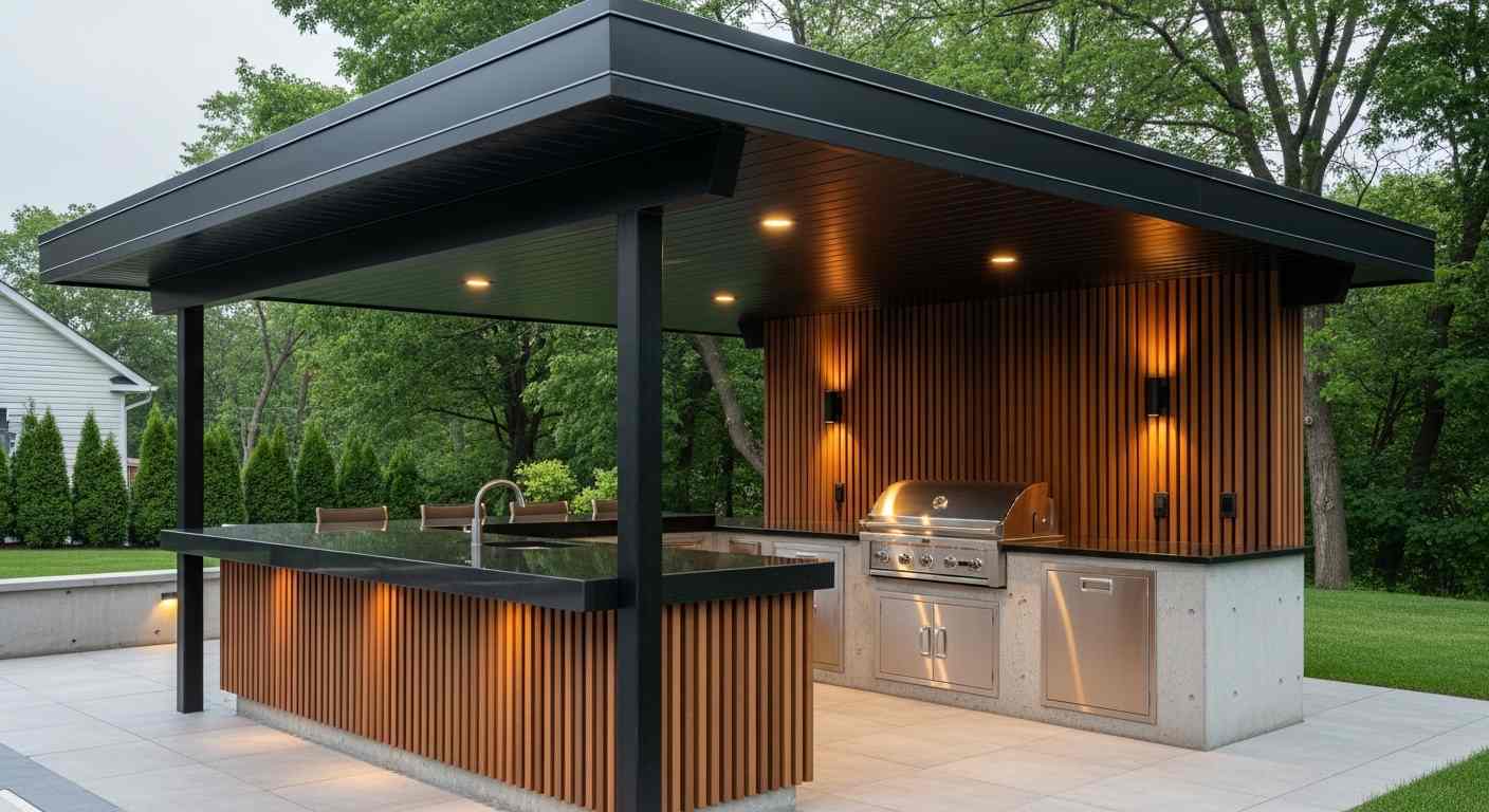 Outdoor Grill Station