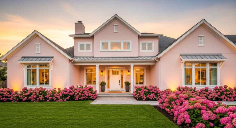 Pink House Color Ideas