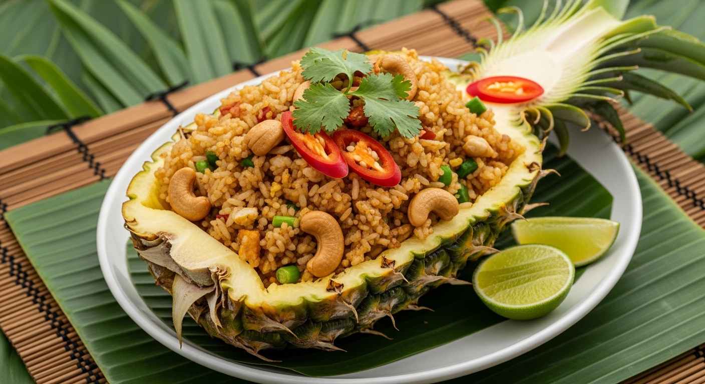  Serve with Pineapple Fried Rice