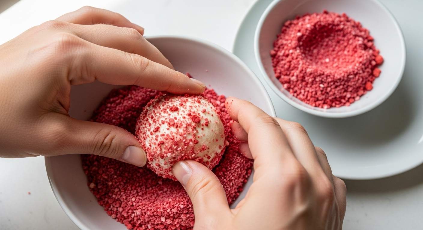 Make the Strawberry Crunch Topping