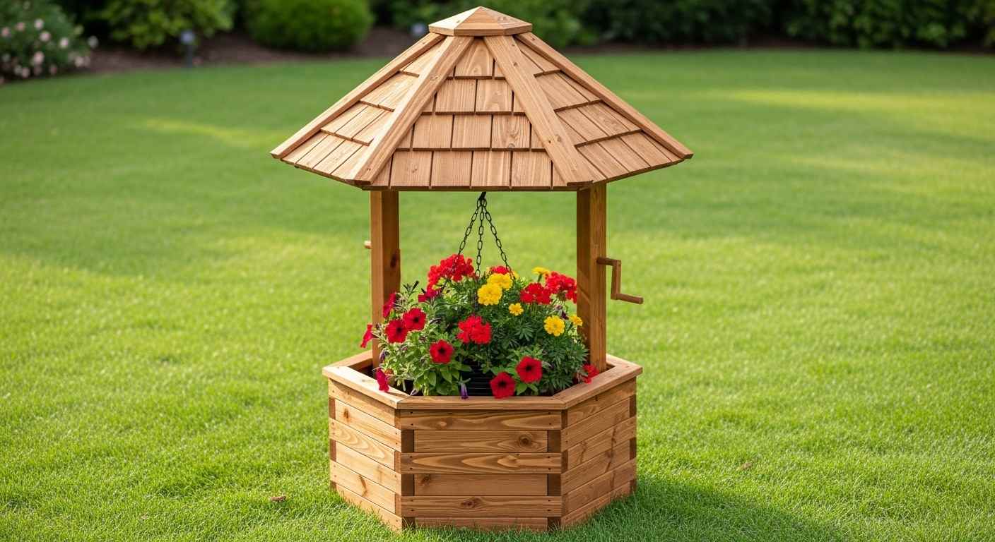 Hexagonal Wishing Wells Planter