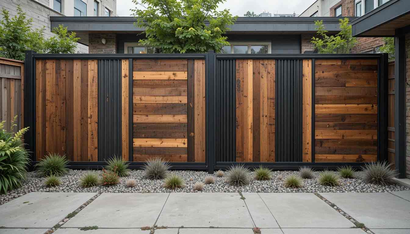  Industrial-Style Pallet Fence