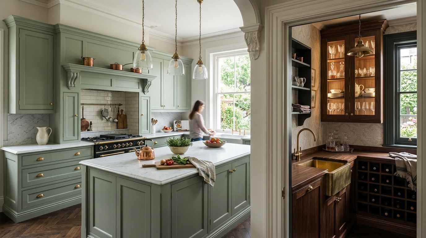 Open Victorian Kitchen