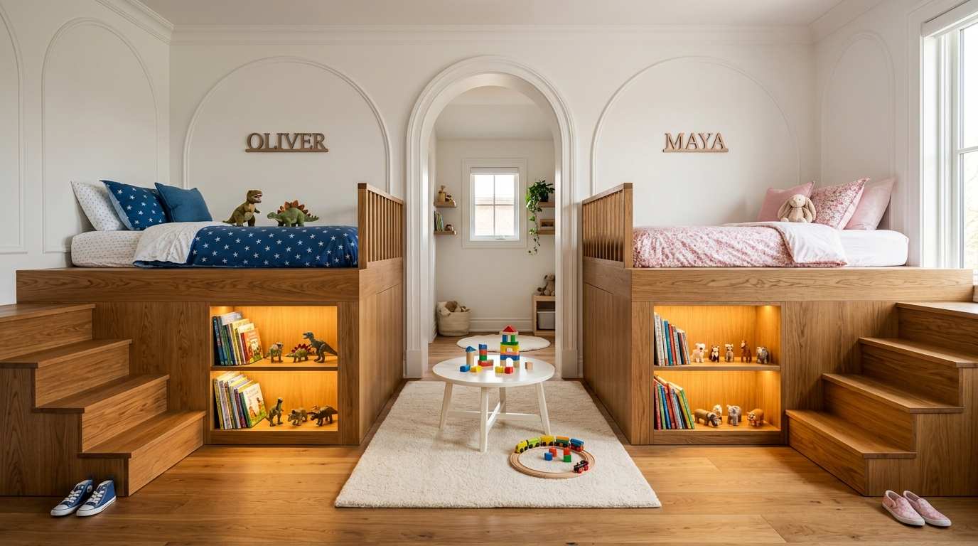  Luxury Shared Kids Bedroom
