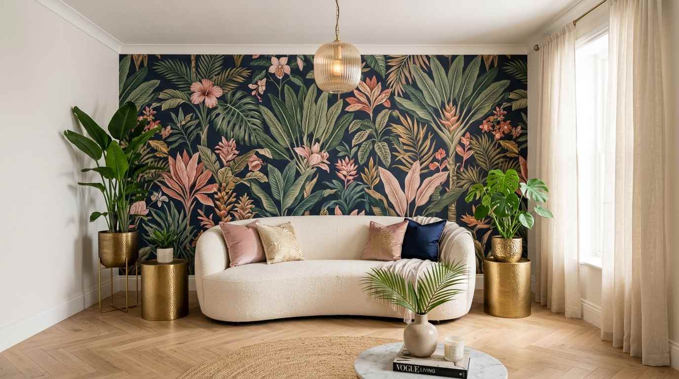 Use Wallpaper for Maximum Color Impact

