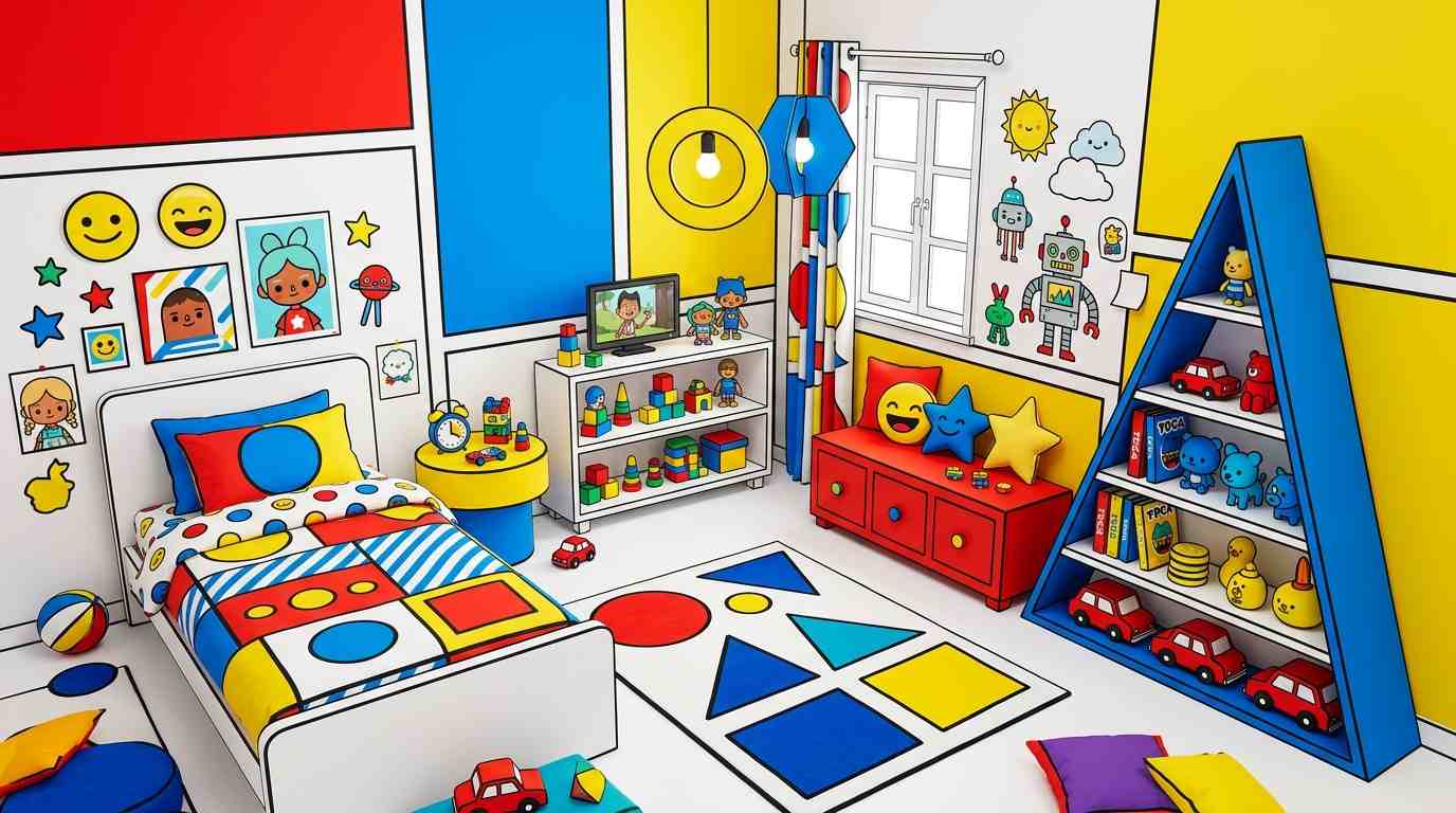 Toca Boca Inspired Colorful Room
