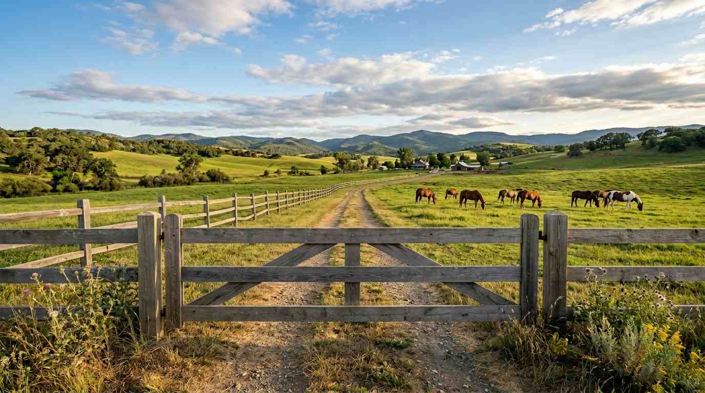 Wooden Driveway Gate