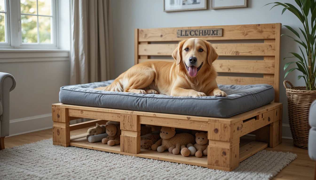 Pallet Dog Bed & Pet Furniture