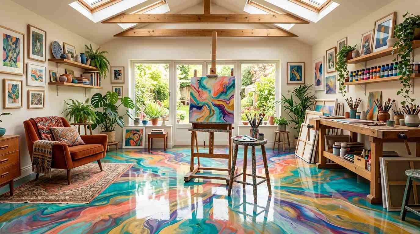 Multicolor Abstract Epoxy