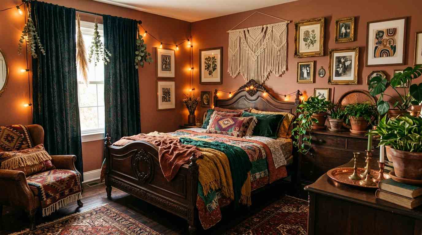 Bohemian Victorian Bedroom