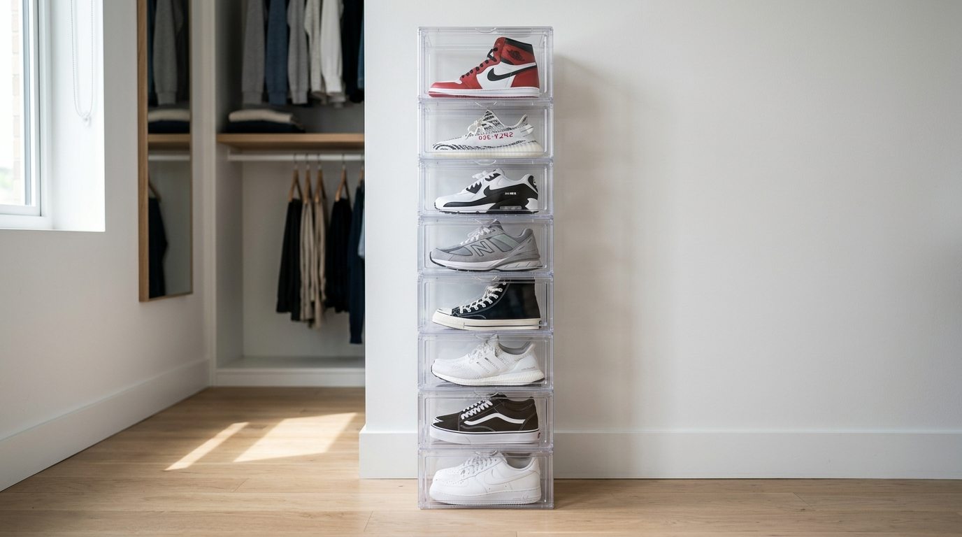  Modular Stackable Shoe Boxes
