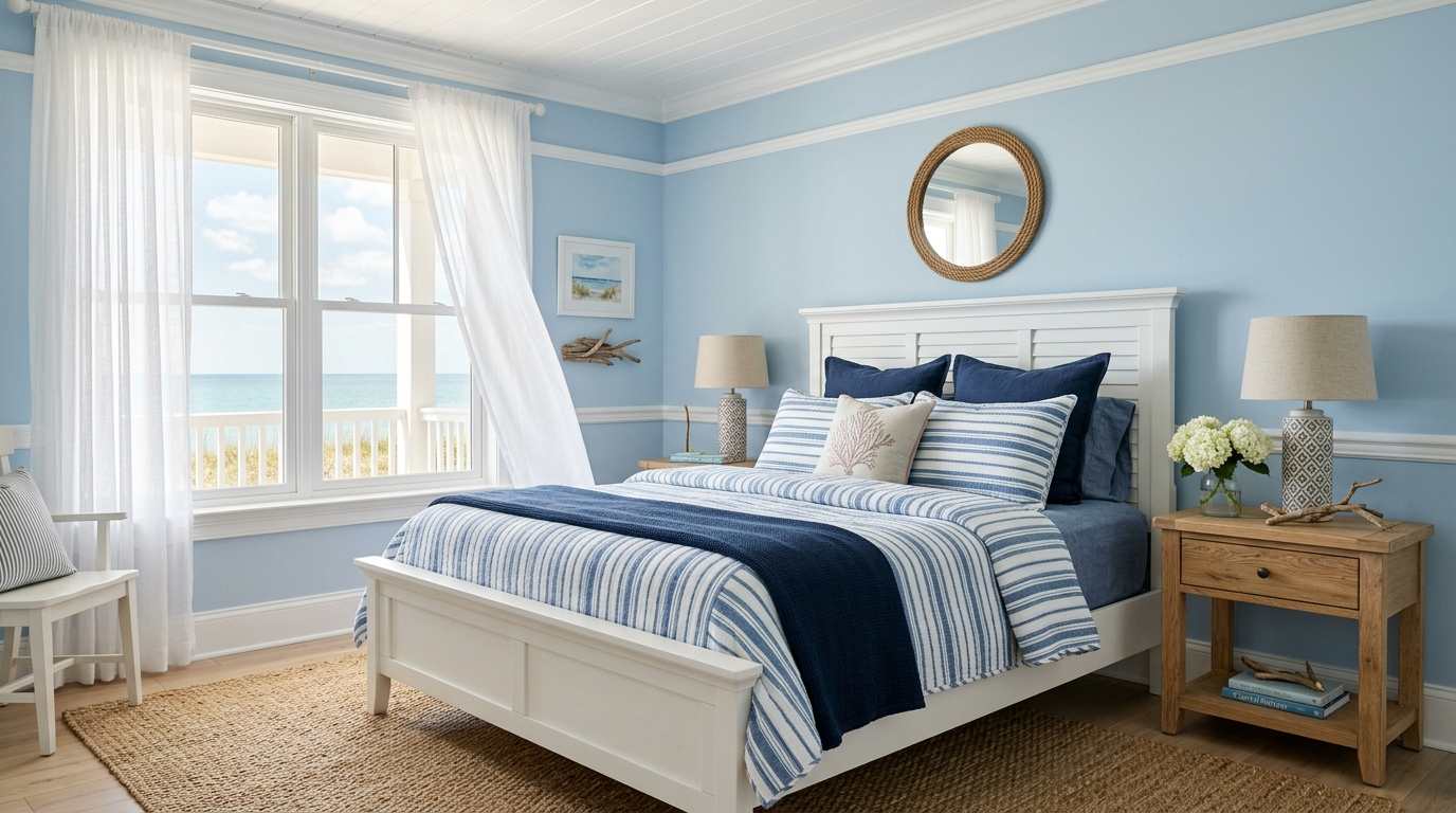  Soft Blue and White