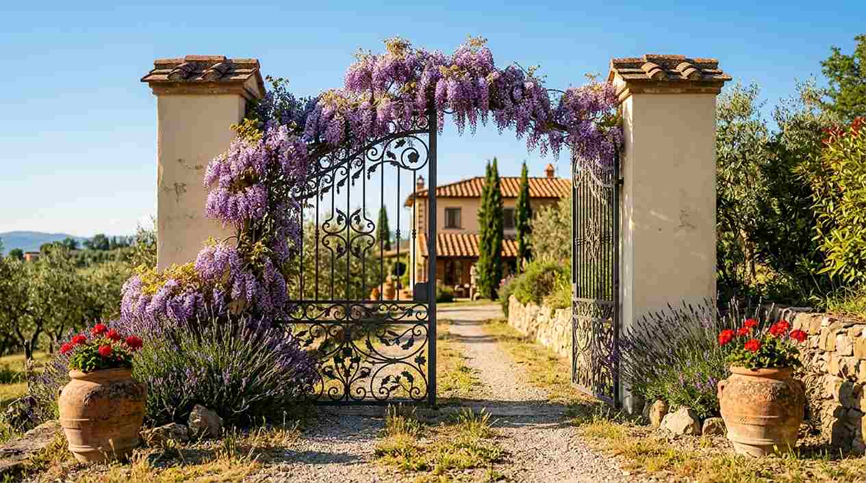 Mediterranean Style Driveway Gate