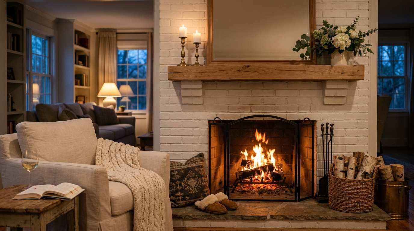  Cozy Fireplace Focal Point