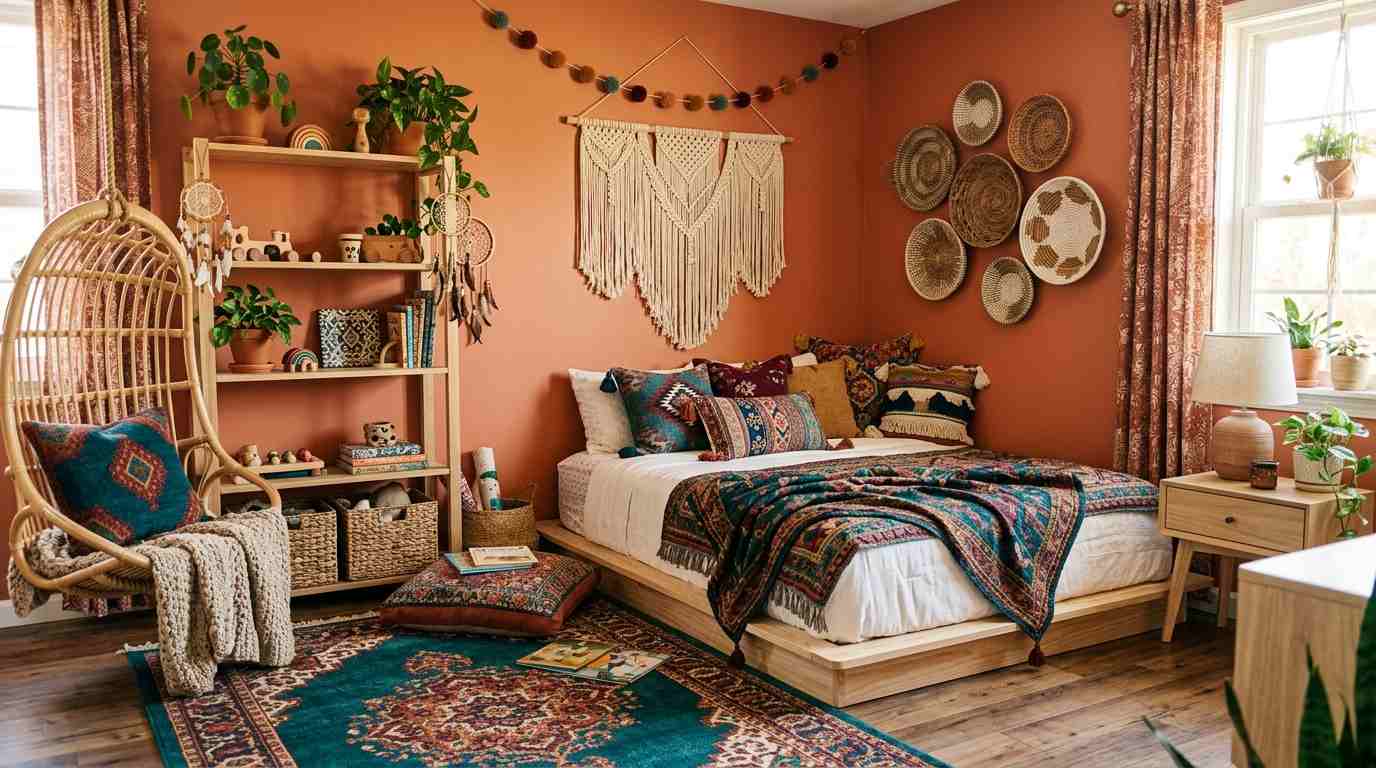 Boho Colorful Eclectic Room
