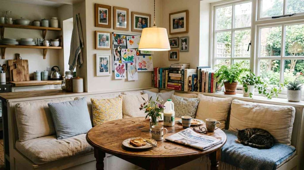 Cozy Kitchen Gathering Space
