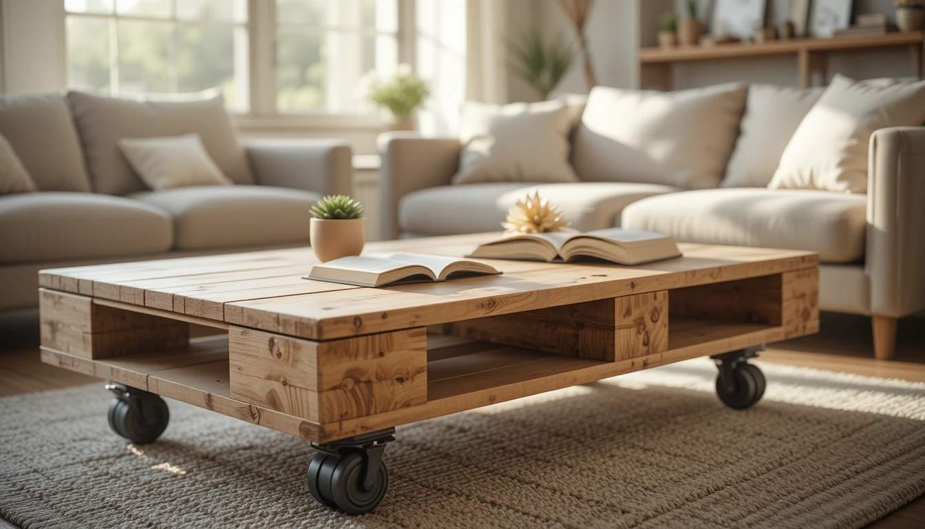 Rustic Pallet Coffee Table