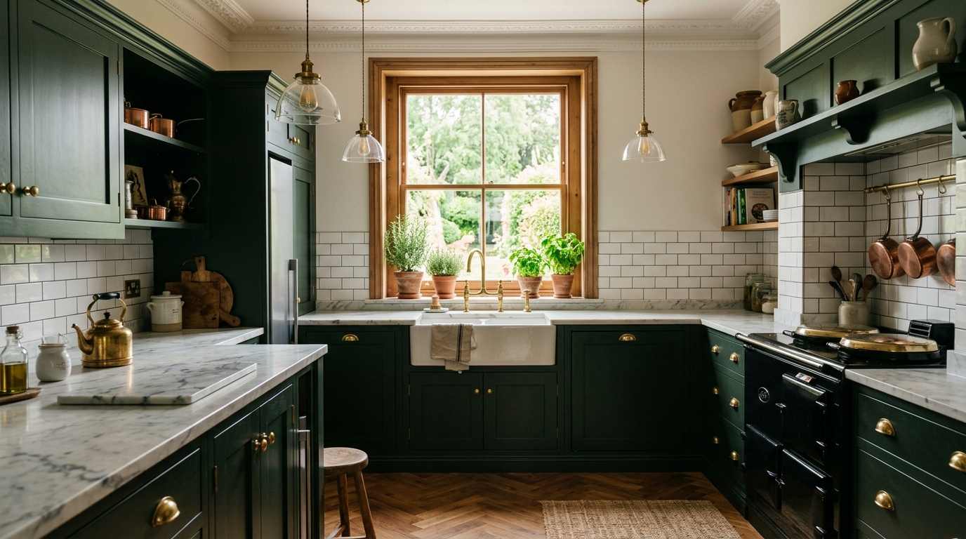  Green Victorian Kitchen