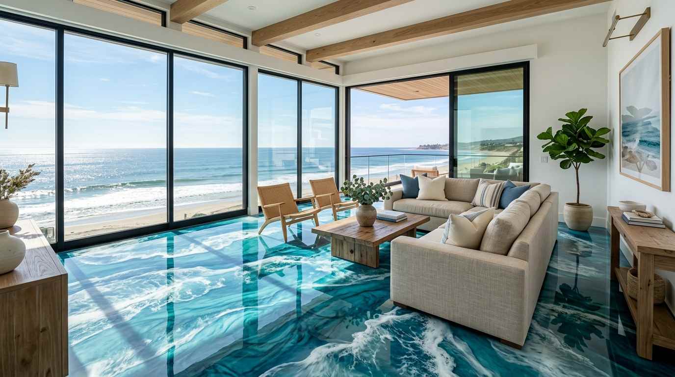 Ocean Wave Epoxy Flooring