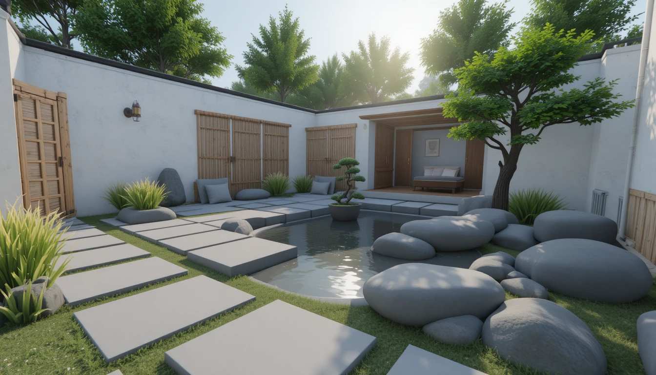Modern Minimalist Zen Garden