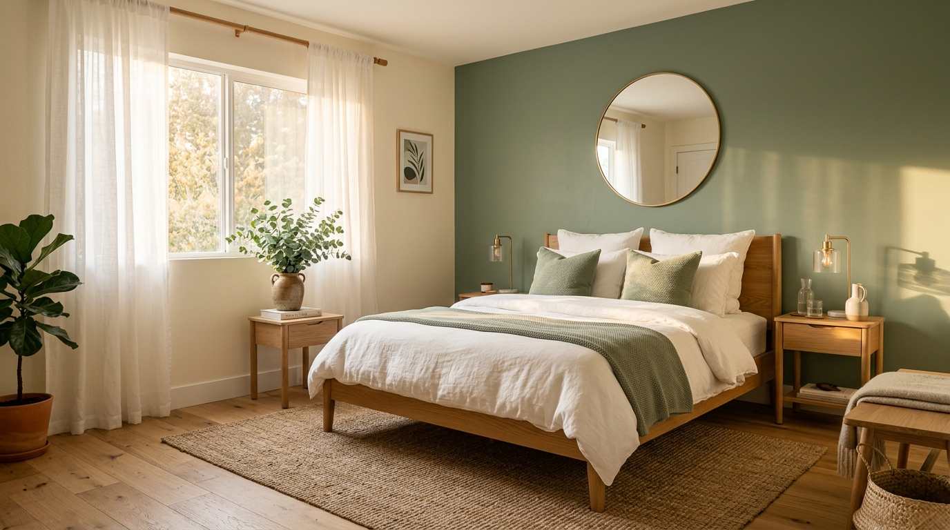  Sage Green Paired with Cream