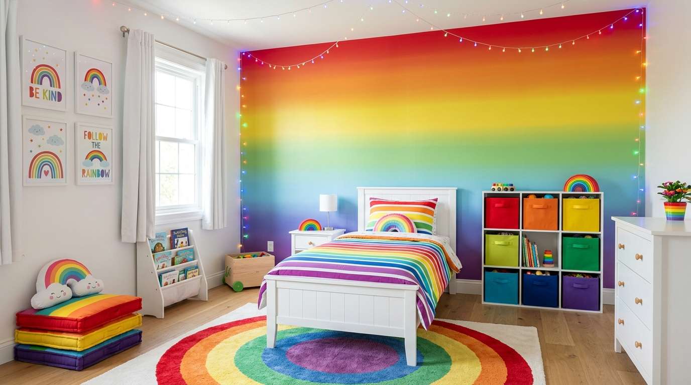 Rainbow Bedroom Explosion
