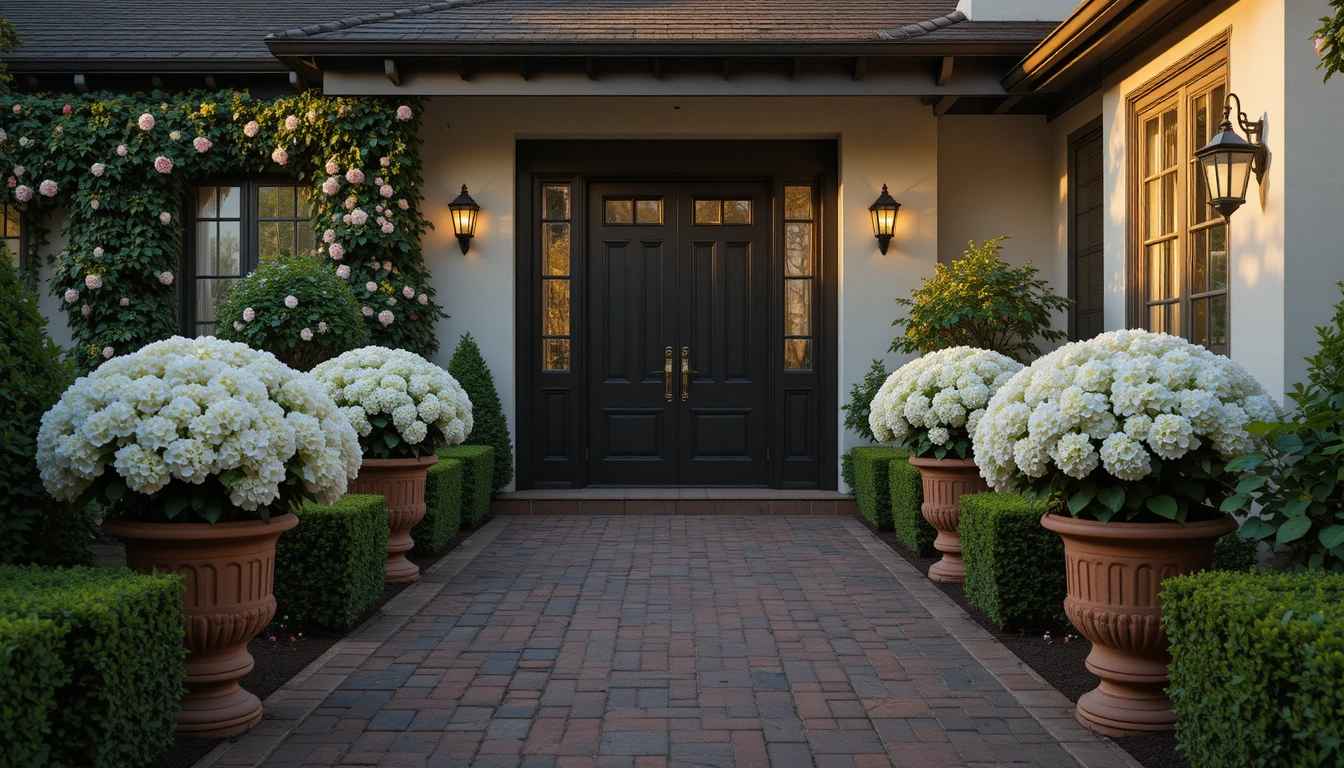 Classic Farmhouse Front Entrance
