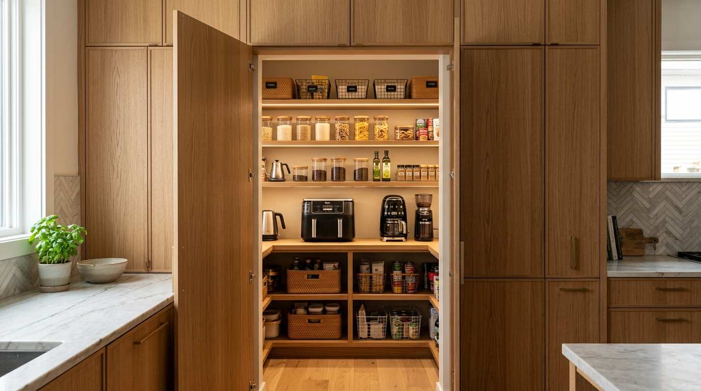 Hidden Door Walk-In Pantry