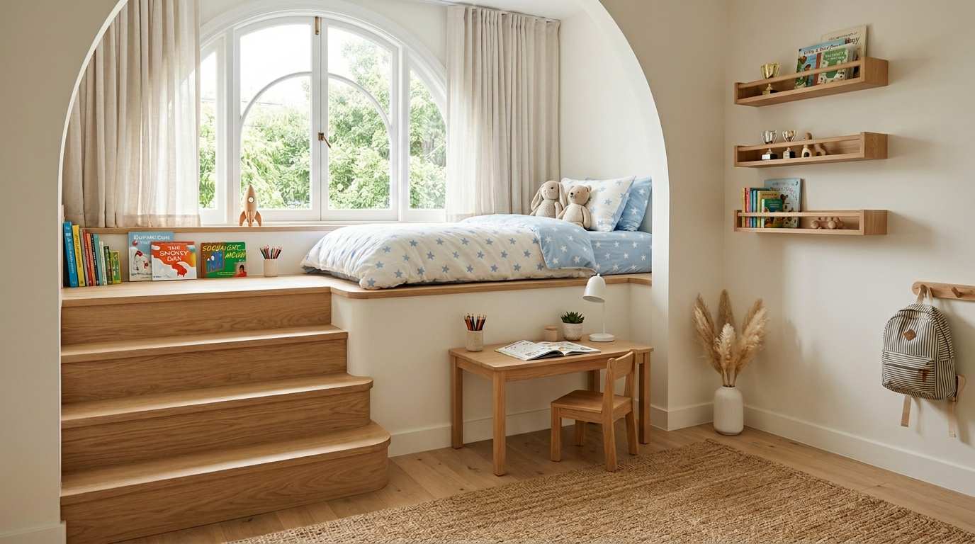  Scandinavian Platform Bedroom
