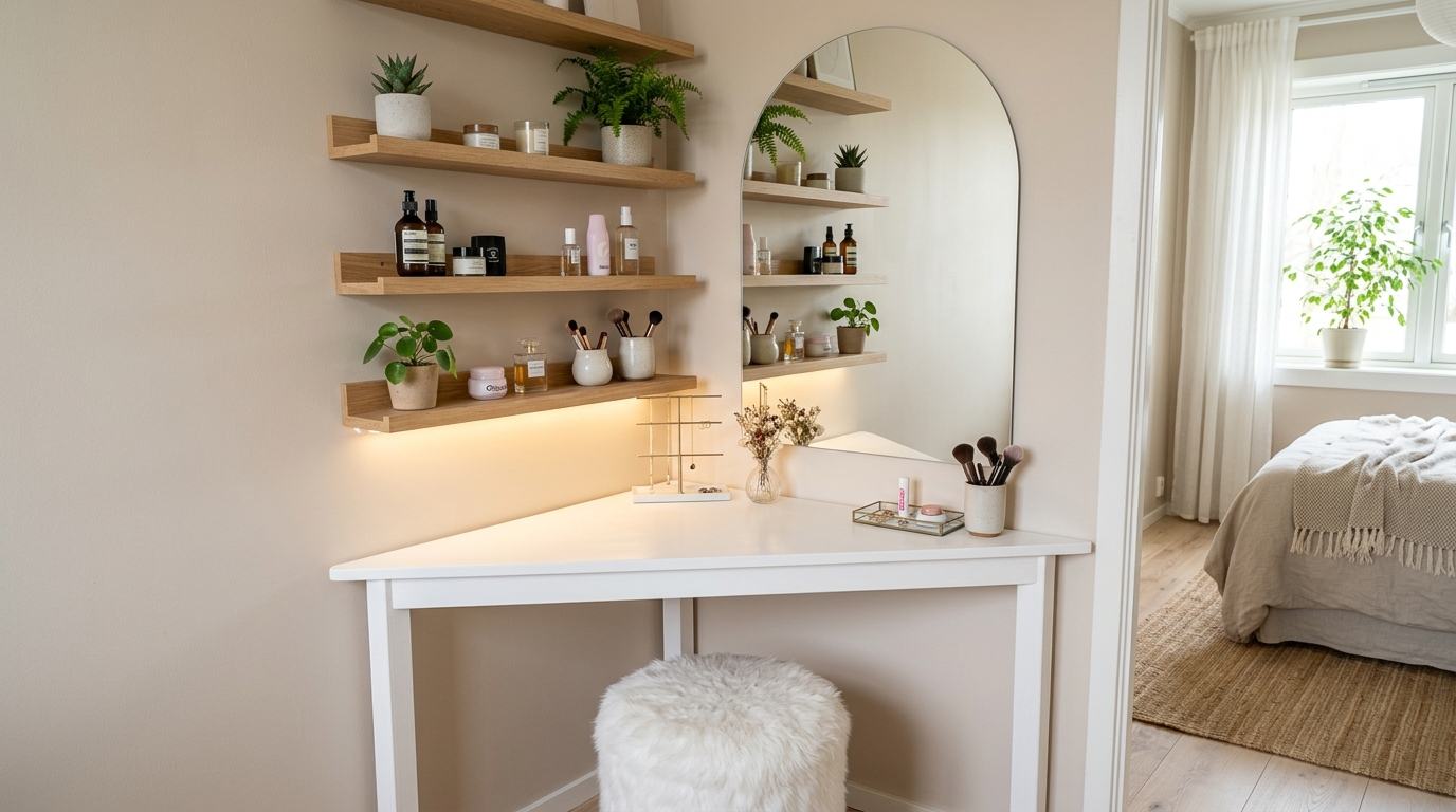 Corner Vanity Ideas for Small Bedrooms