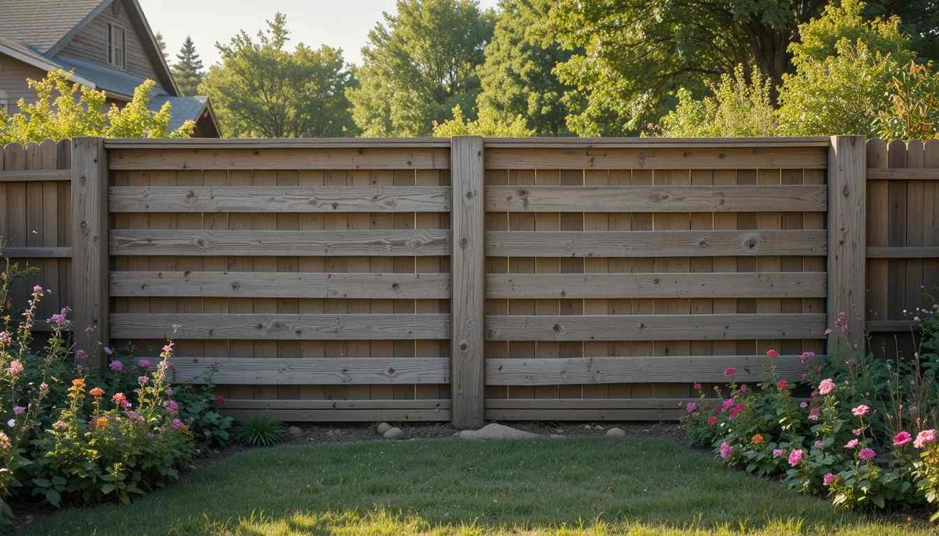 Horizontal Rustic Pallet Fence