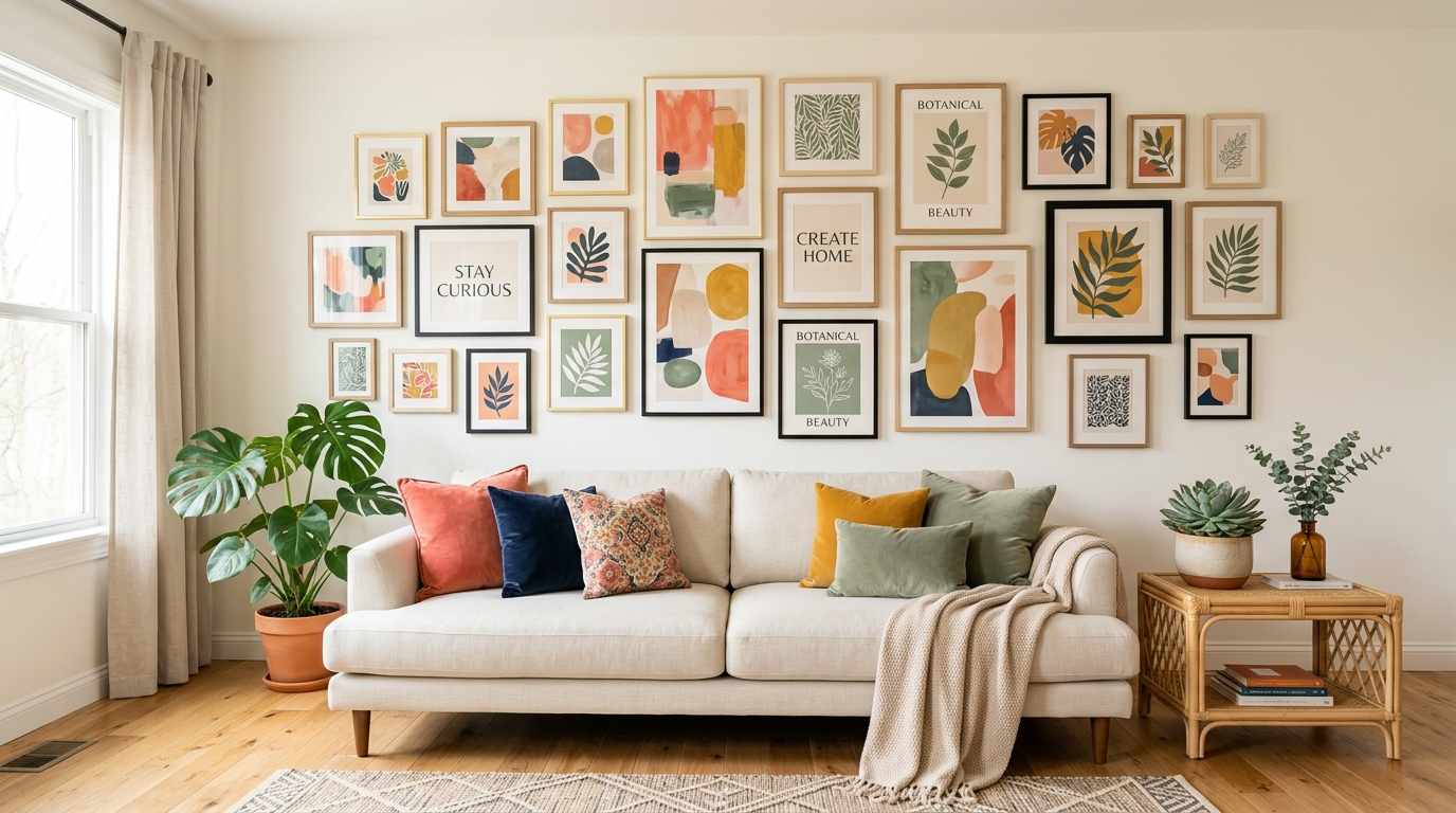 Create a Colorful Gallery Wall
