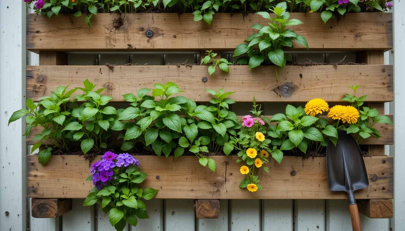 Vertical Pallet Garden