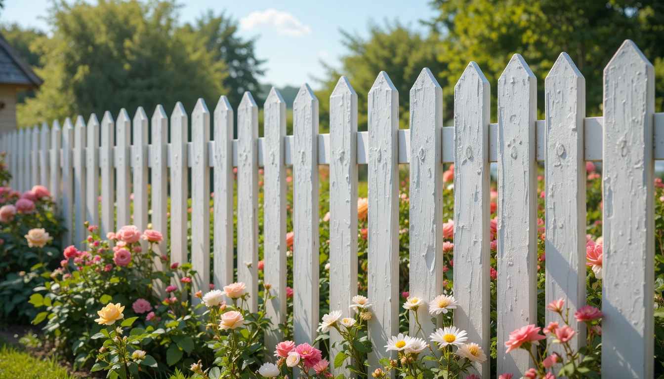 Painted Pallet Fence