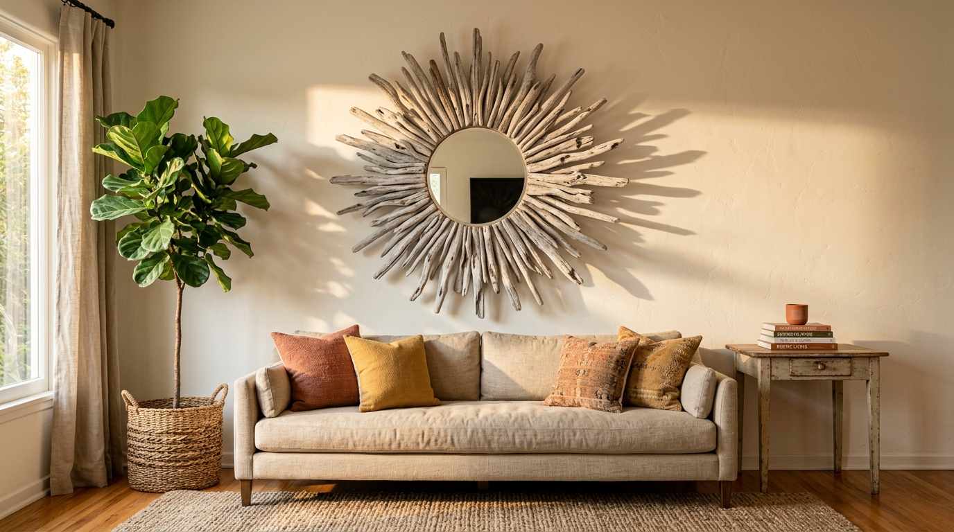 Sunburst Bohemian Mirror
