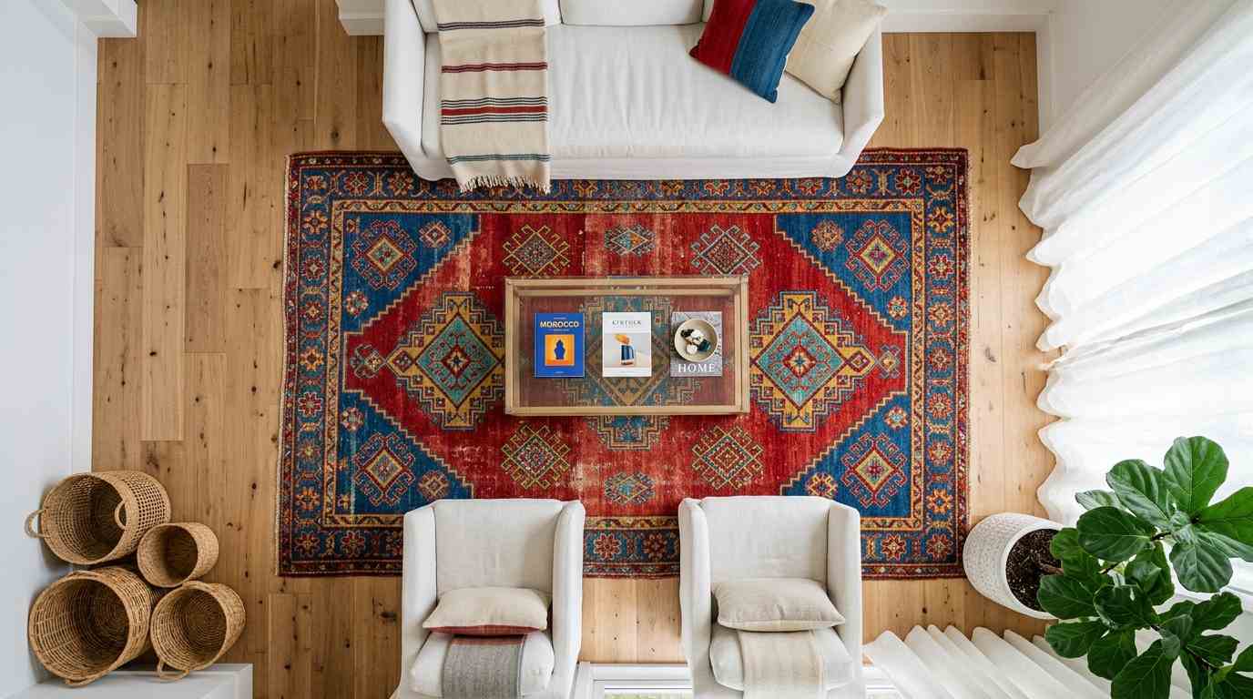 Use a Colorful Area Rug 
