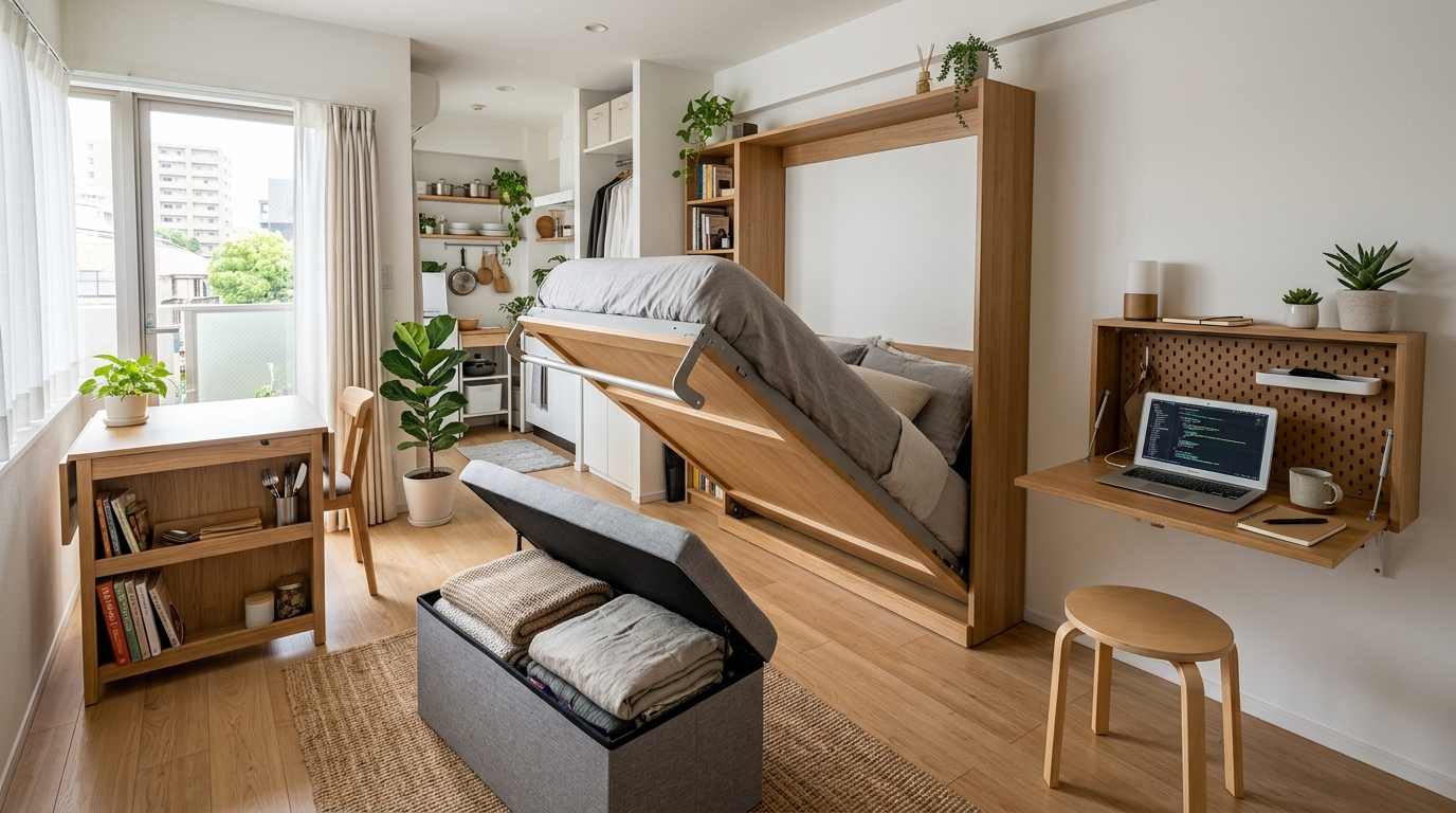 Embrace multi-functional furniture