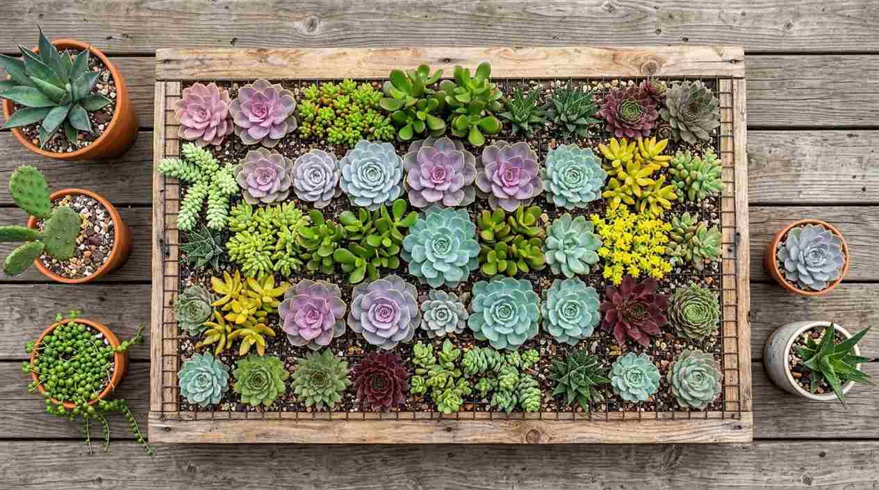 Succulent Wall Garden
