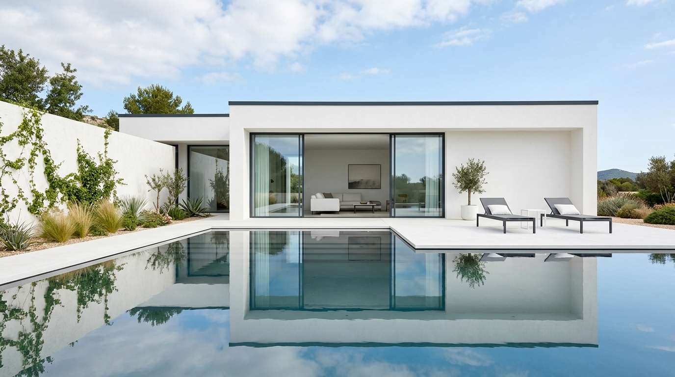 Minimalist White Modern Masterpiece
