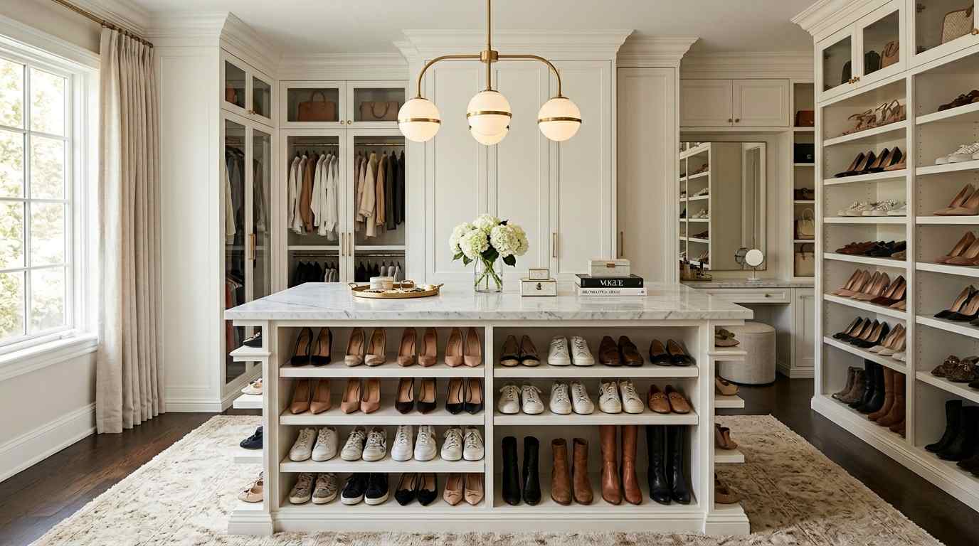  Island with Built-In Shoe Storage
