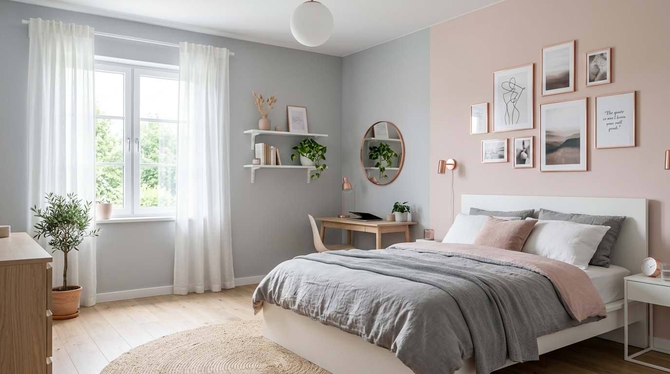  Blush Pink and Gray