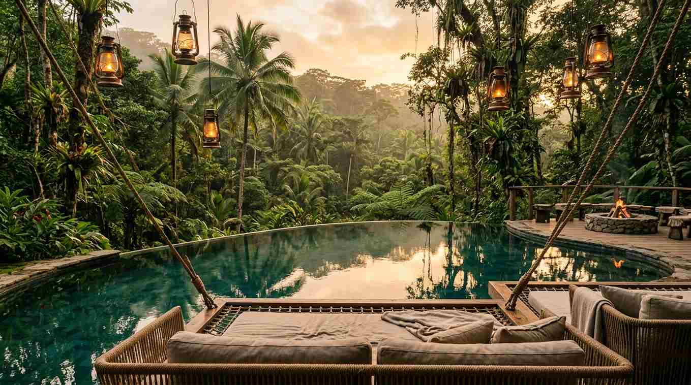 Jungle-Inspired Infinity Pool Retreat
