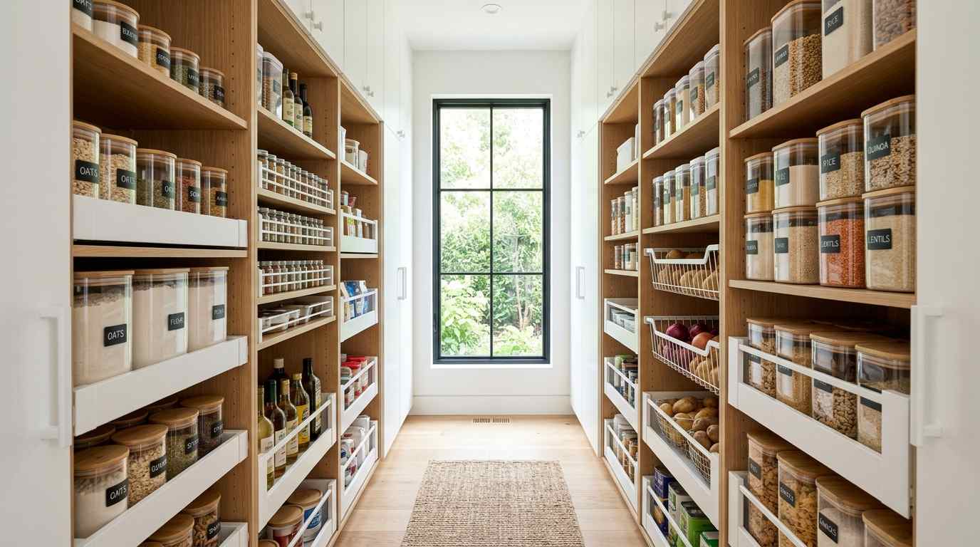 Galley-Style Walk-In Pantry