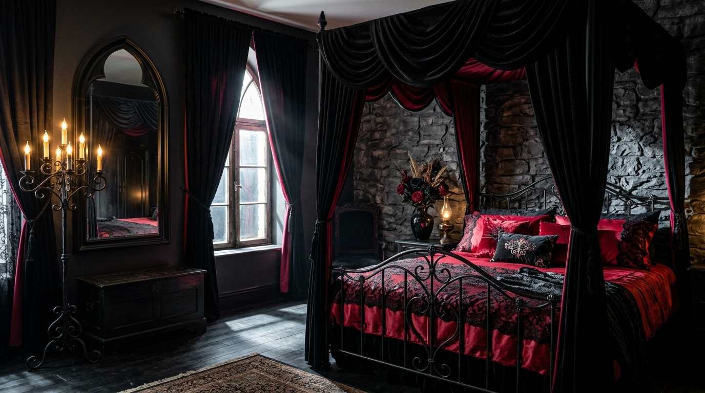 Gothic Victorian Bedroom