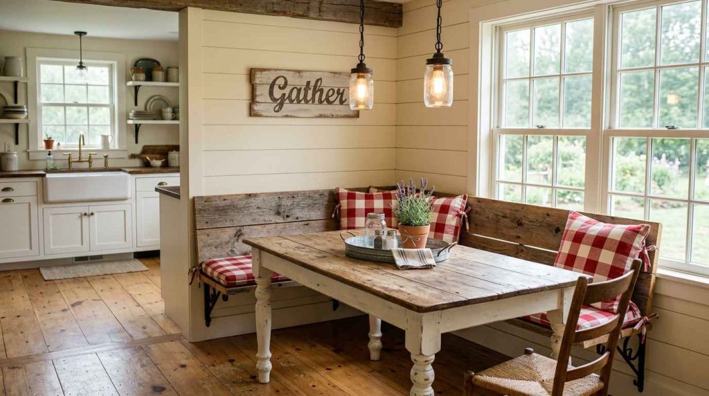  Farmhouse Kitchen Breakfast Corner
