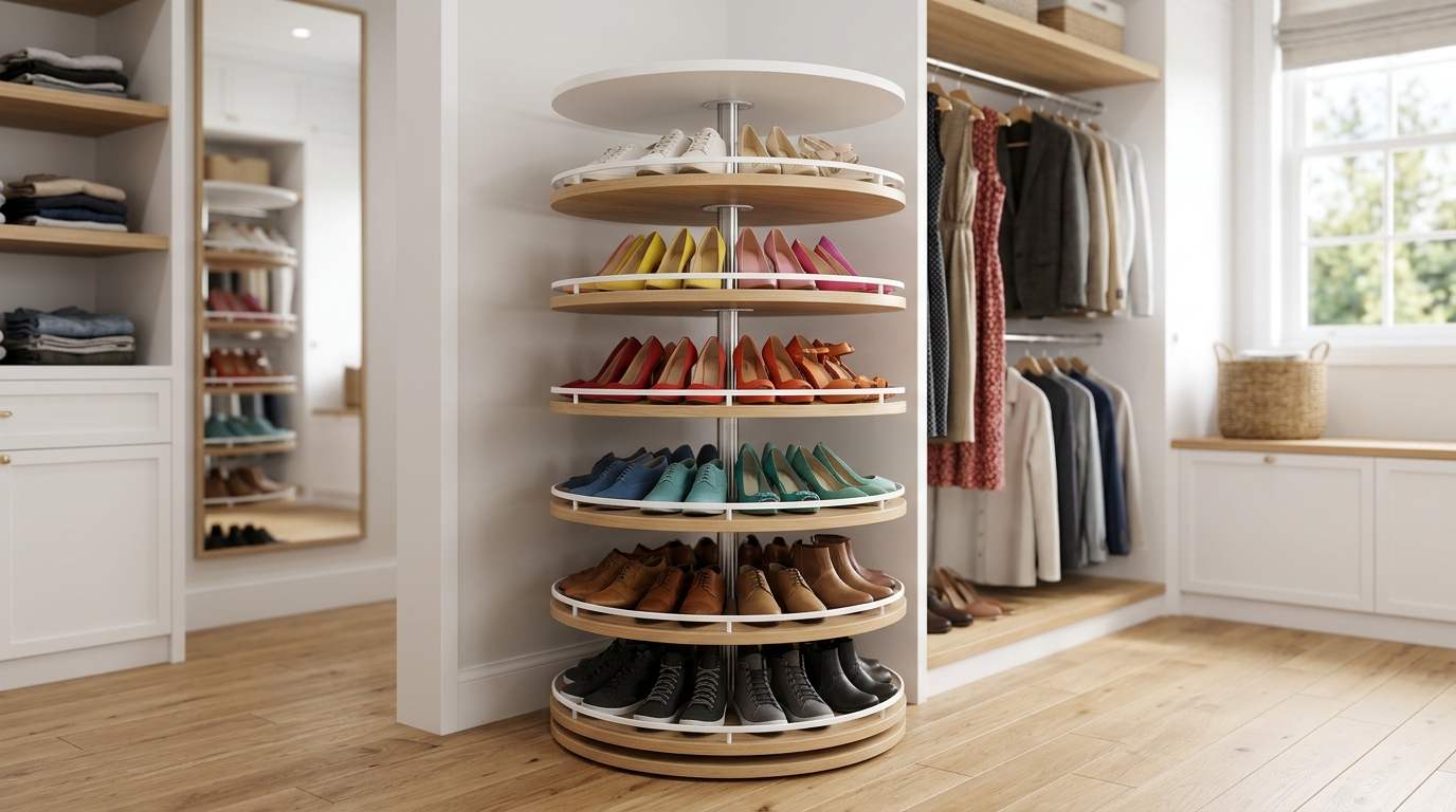  Rotating Shoe Carousel
