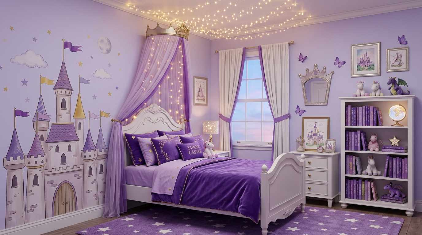 Magical Purple Fantasy Room
