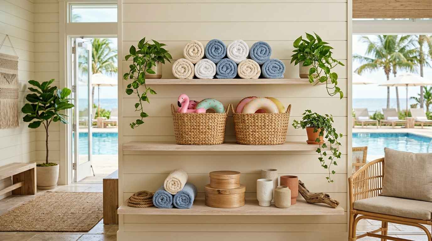 Wall-Mounted Ladder Shelving